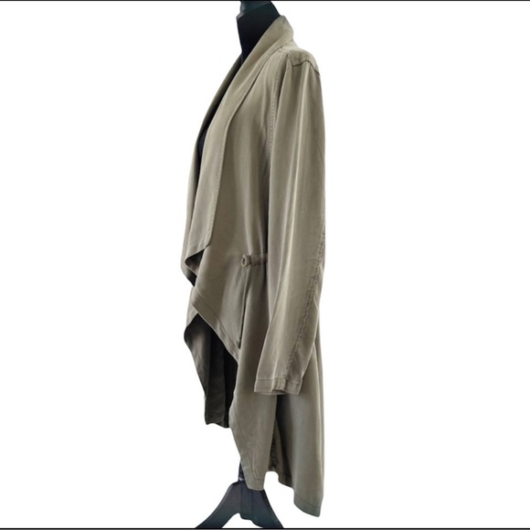 MAX Jeans Waterfall Drawstring Waist Duster Jacket - Lg NWT - Picture 4 of 10